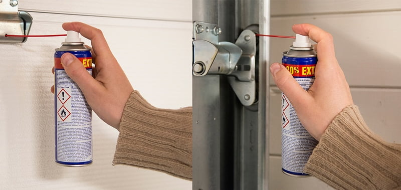 Smøring av garasjeporten